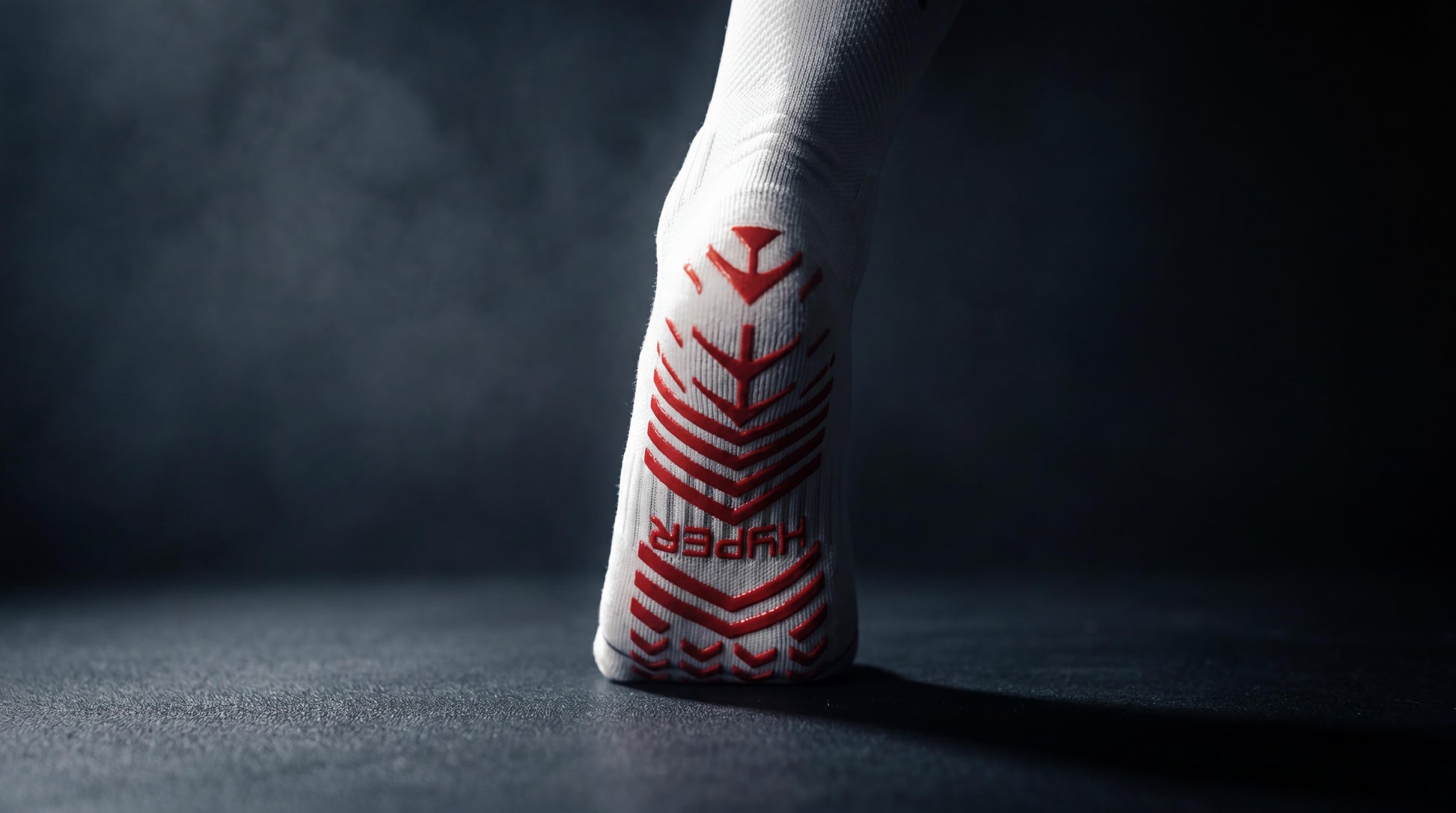 Hyper Grip Athletic Socks side profile with HYPER logo